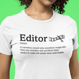 Editor Definition Light Mode - Filmaker T-Shirt