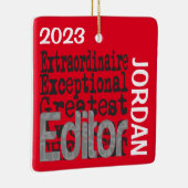 Editor Extraordinaire CUSTOM Keramikornament (Rechts)