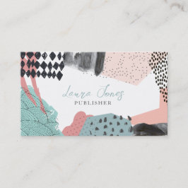 Editor für abstrakte Kunstsammler Terminkarte