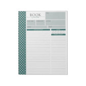 Editor für antike grüne Lektüre Notizblock (Rotiert)