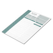 Editor für antike grüne Lektüre Notizblock (angewinkelt)