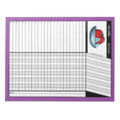Editor für Apple A+ Lila Teachers' Node Sheets Notizblock (Vorderseite)
