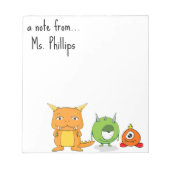 Editor für bearbeitbare LehrerInnen Notizblock (Vorderseite)