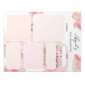 Editor für benutzerdefinierte Aquarellfarben, Rosa Notizblock (Vorderseite)