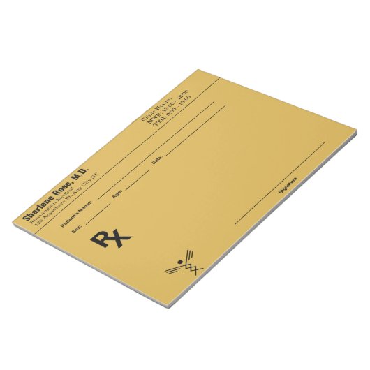 Editor für benutzerdefinierte Verschreibung - Bear Notizblock (angewinkelt)