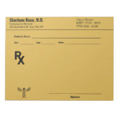 Editor für benutzerdefinierte Verschreibung - Bear Notizblock (Vorderseite)