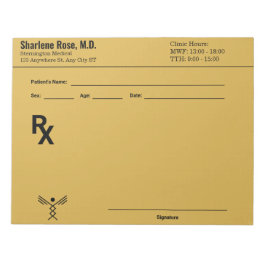 Editor für benutzerdefinierte Verschreibung - Bear Notizblock