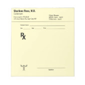 Editor für benutzerdefinierte Verschreibung - Bear Notizblock (Vorderseite)