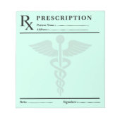 Editor für benutzerdefinierte Verschreibung - Bear Notizblock (Vorderseite)