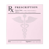 Editor für benutzerdefinierte Verschreibung - Bear Notizblock (Vorderseite)