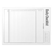 Editor für die tägliche Priorität Notizblock (Vorderseite)