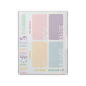 Editor für Eisenhower Matrix-Prioritätsliste Notizblock (Rotiert)