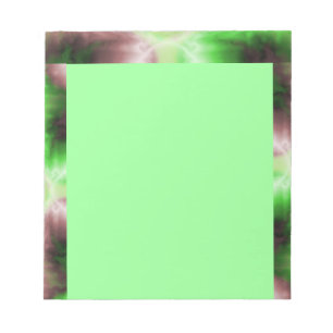 Editor für grüne Wirbel Notizblock