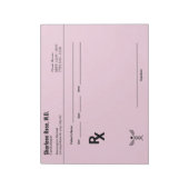 Editor für Minimalistische benutzerdefinierte Pres Notizblock (Rotiert)