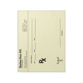 Editor für Minimalistische benutzerdefinierte Pres Notizblock (Rotiert)