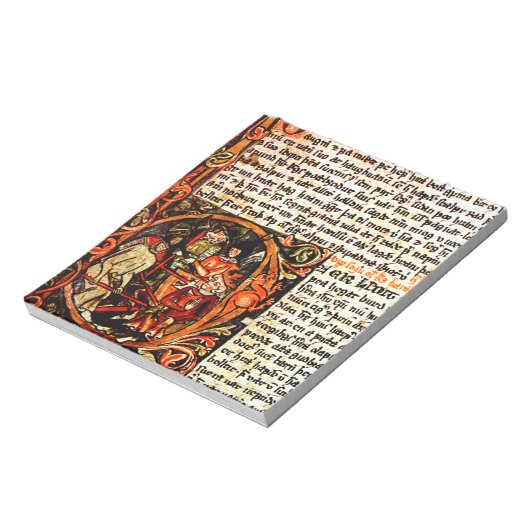 Editor für mittelalterliches Manuskript Notizblock (Rotiert)