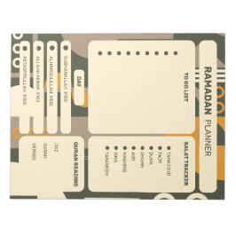 Editor für moderne geometrische Ramadan-Planer Notizblock