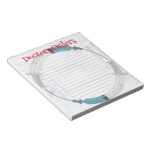 Editor für personalisierte Ärztebestellungen Notizblock (angewinkelt)