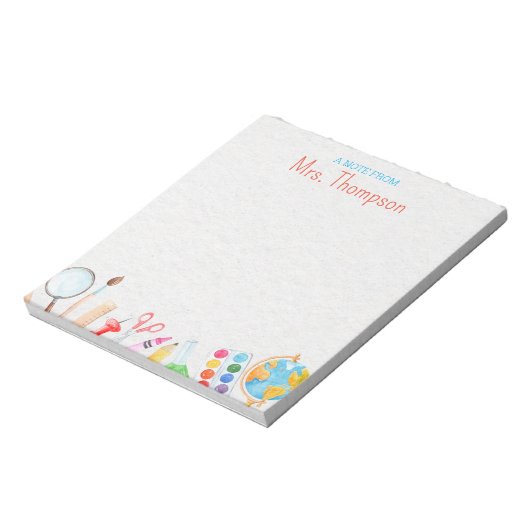 Editor für personalisierte benutzerdefinierte Lehr Notizblock (Rotiert)