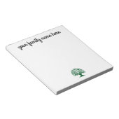 Editor für personalisierte Familienstammstruktur Notizblock (angewinkelt)