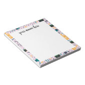 Editor für personalisierte Musikinstrumente Notizblock (angewinkelt)