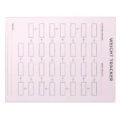 Editor für persönliche Gewichtspur Notizblock (Vorderseite)