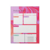 Editor für Podcast-Organisation Notizblock (Rotiert)