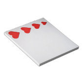 Editor für rote Herzen Notizblock (angewinkelt)