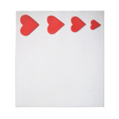 Editor für rote Herzen Notizblock (Vorderseite)