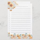 Editor für Schreibspeicher im Herbst Briefpapier (Vorne/Hinten)