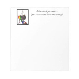 Editor für Shoe und Purse Notizblock