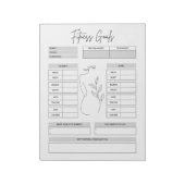 Editor für ultimative Fitness Tracker Notizblock (Rotiert)