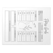 Editor für ultimative Fitness Tracker Notizblock (Vorderseite)