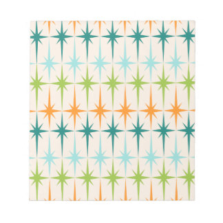 Editor für Vintage geometrische Sternexplosionen Notizblock