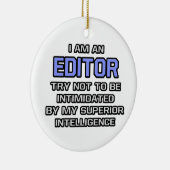 Editor Joke ... Überlegene Intelligenz Keramik Ornament (Rechts)