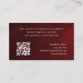 Editor-Korrekturleser Visitenkarte (Rückseite)