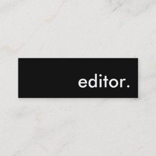 Editor. Mini Visitenkarte