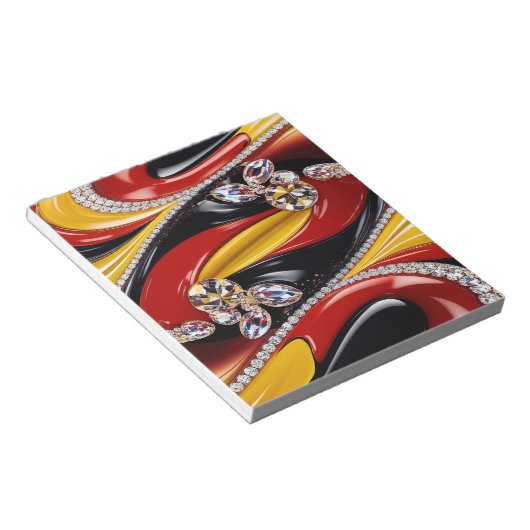 Editor mit belgischen Farben Modernes Design Notizblock (angewinkelt)