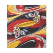 Editor mit belgischen Farben Modernes Design Notizblock (Vorderseite)