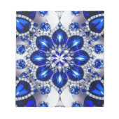 Editor mit blau-weiß Farben Modernes Design Notizblock (Vorderseite)