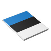 Editor mit Flagge Estlands Notizblock (angewinkelt)