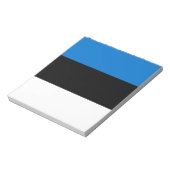 Editor mit Flagge Estlands Notizblock (Rotiert)