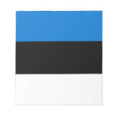 Editor mit Flagge Estlands Notizblock (Vorderseite)