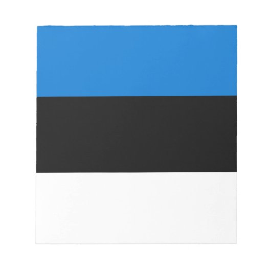 Editor mit Flagge Estlands Notizblock (Vorderseite)