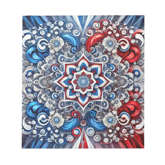 Editor mit französischen Farben Modernes Design Notizblock (Vorderseite)