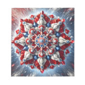 Editor mit norwegischen Farben Modernes Design Notizblock (Vorderseite)