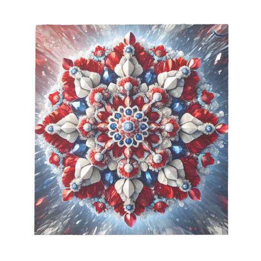 Editor mit norwegischen Farben Modernes Design Notizblock (Vorderseite)