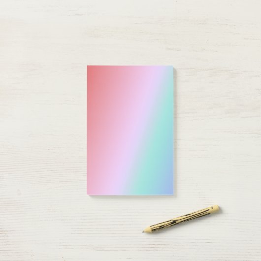 Editor mit Pinselstrichen Post-it Klebezettel (Auf Schreibtisch)