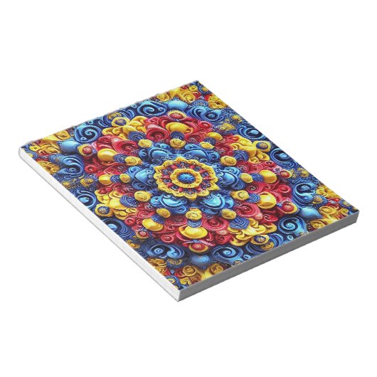 Editor mit rumänischen Farben Modernes Design Notizblock (angewinkelt)