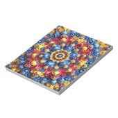 Editor mit rumänischen Farben Modernes Design Notizblock (Rotiert)